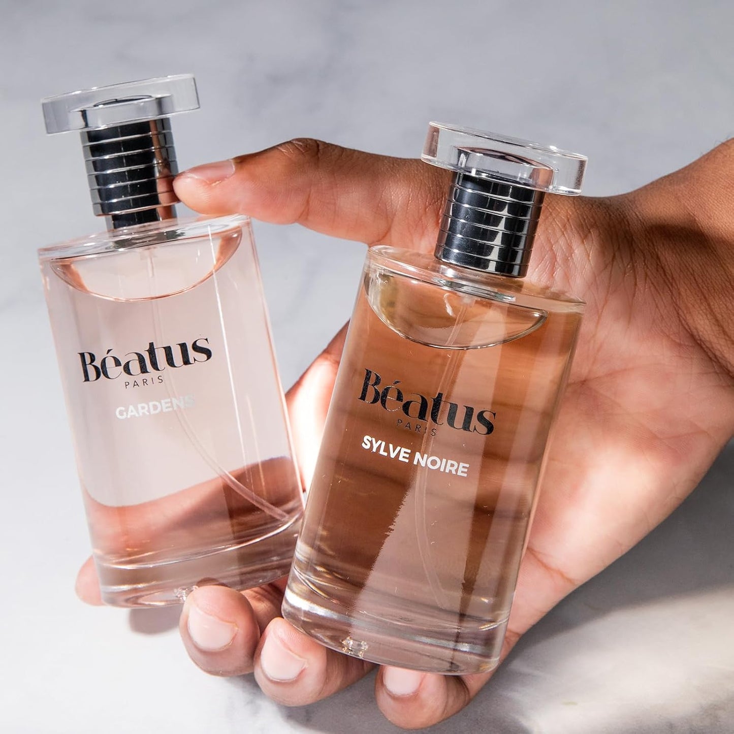 Beatus Paris Sylve Noire - Luxury Cologne for Men - Long-Lasting Fragrance with Notes of Bergamot, Green Apple, Sandalwood & Patchouli Scent - All Day Wear EDP Spray - Travel Size Perfume - 3.4 oz