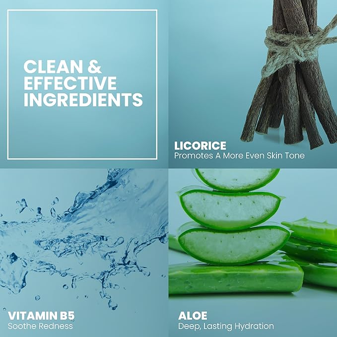 Licorice Extract Skin Brightening Serum by Eva Naturals - Face Serum for an Even Complexion - With Peptides, CoQ10 and Vitamin E