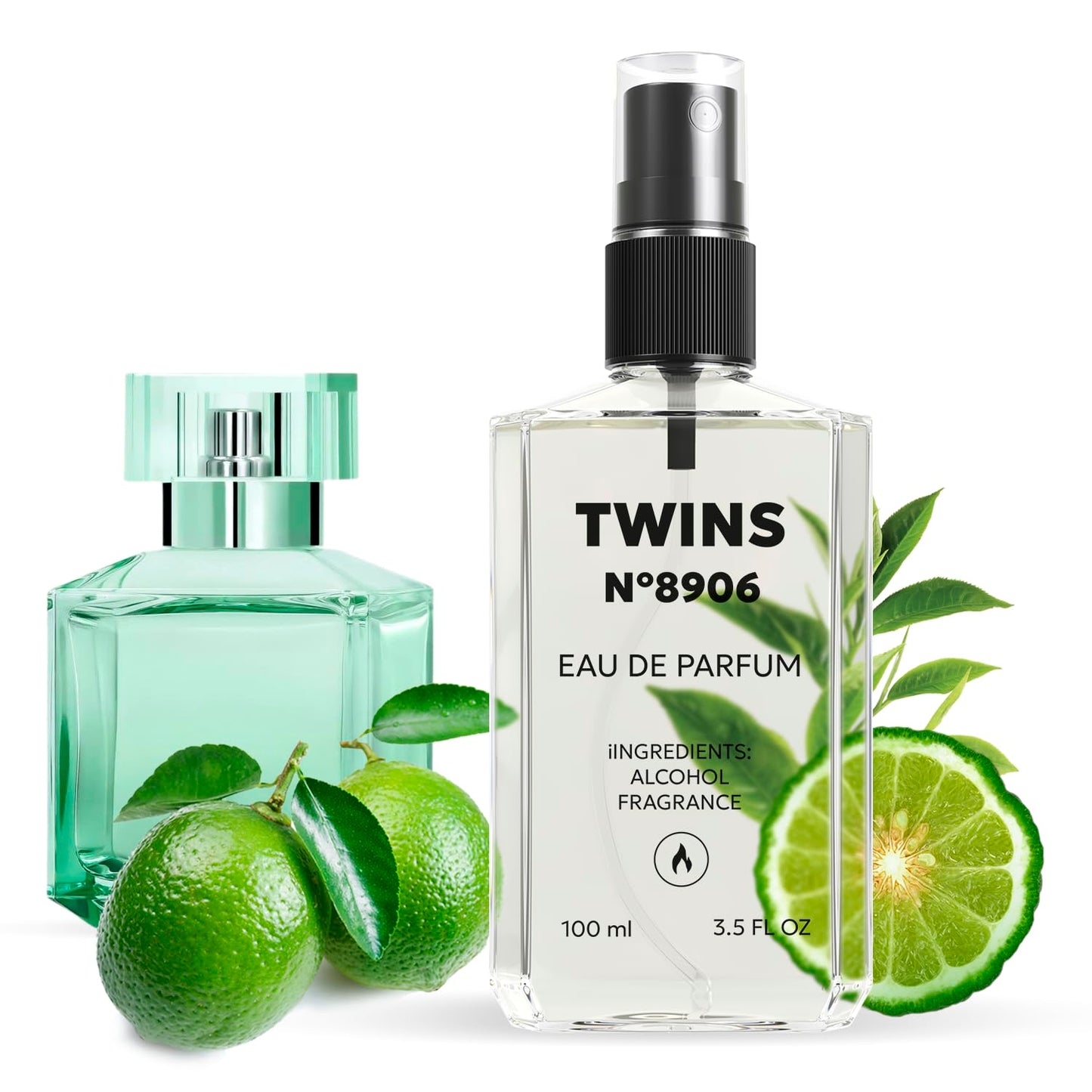 TWINS Impression of Aqua Media Forte Cologne | Unisex Perfume for Women and Men Eau de Parfum | No.8906 | 3.4 Fl Oz / 100 ml