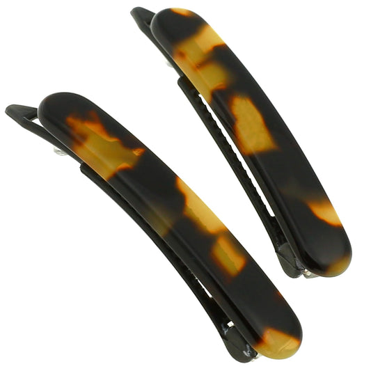 Camila Paris CP2240/2 French Hair Barrettes Clips for Women, Handmade, Girls Side Slide-in Barrette Clip, Hair Accessories for Women. Strong Hold No Slip Grip Fashion Durable Styling, Made in France