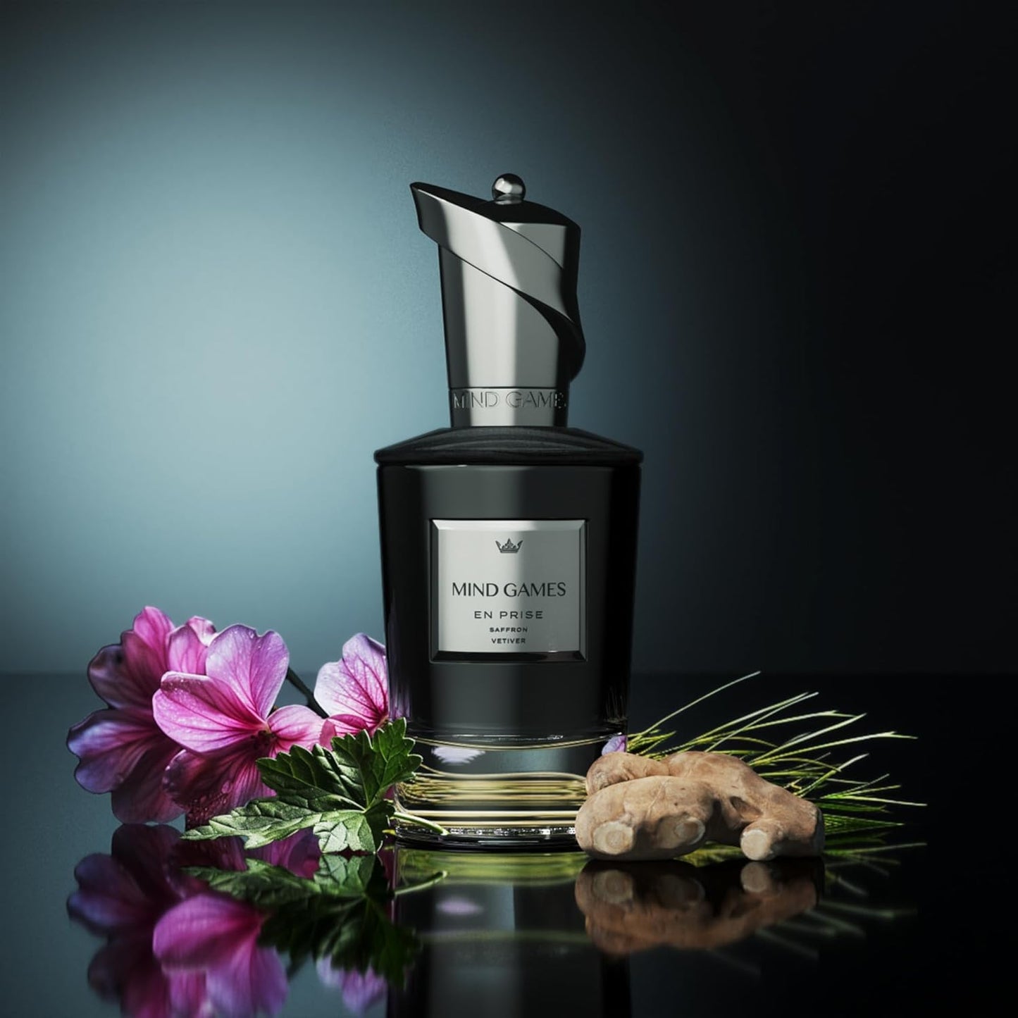 MIND GAMES En Prise - Luxury Perfume with Notes of Saffron, Bergamot & Cedarwood - Elegant Extrait de Parfum for Women & Men - Woody & Citrus Perfume - 100 mL/3.4 oz