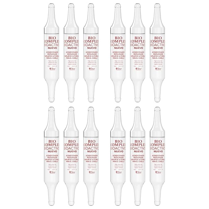 Bioactivo High Shine Hair Conditioner 12 Pack – 0.61 oz Each, Intense Nourishment & Glossy Shine Treatment for All Hair Types