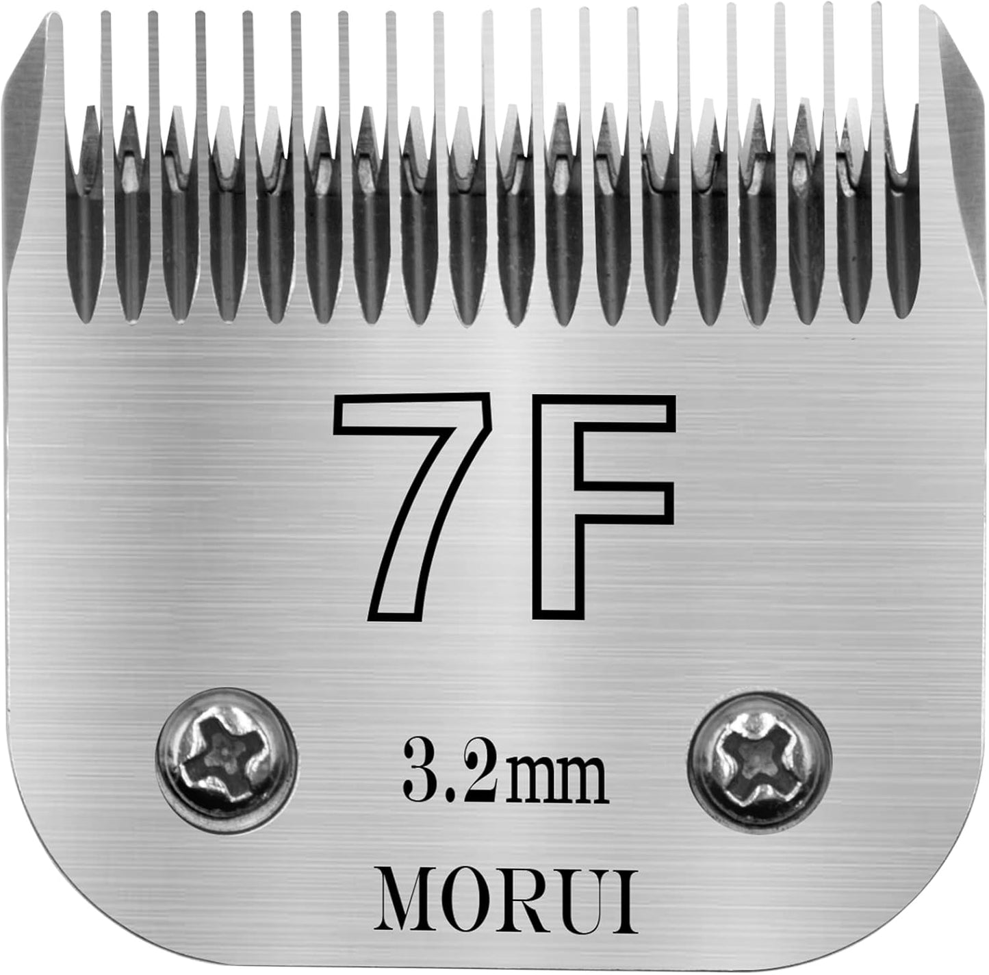 7F Cut Length 1/8"(3.2mm) Detachable Pet Dog Clipper Blades UltraEdge Series Clipper Blades for Dog Grooming Compatible with Most Andis,Oster A5 Wahl KM Series Clippers