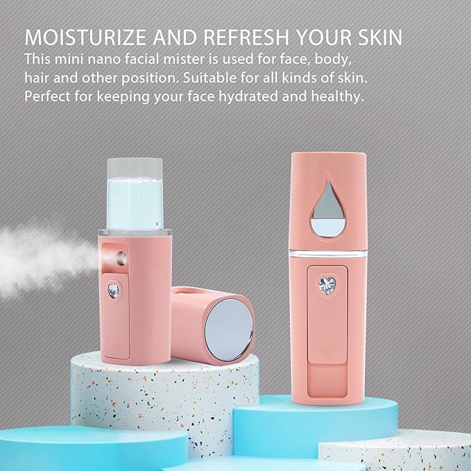 Nano Facial Mister Portable Mini Face Mist Handy Sprayer Automatic Eyelash Extensions Cool Facial Steamer