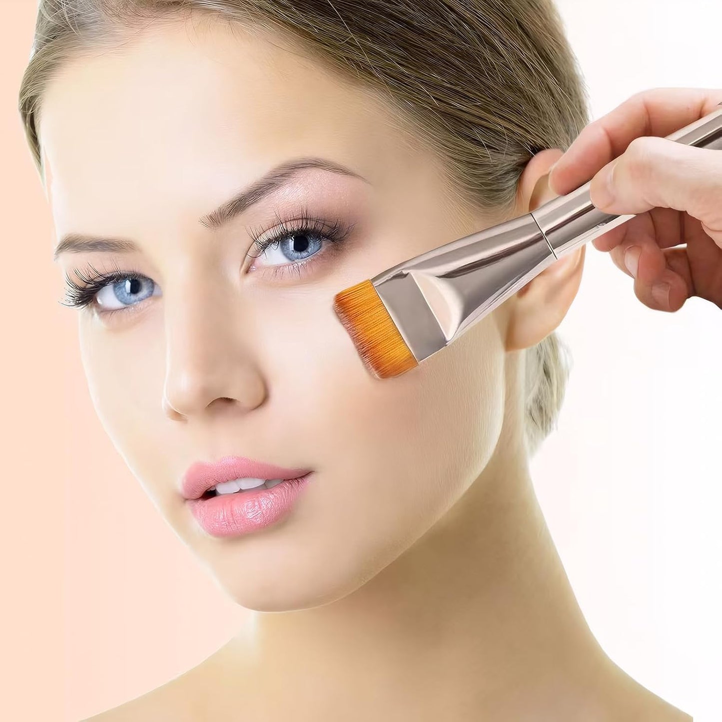 Foundation Brush for Liquid Makeup,Concealer Brush,Cosmetic Brush,Kabuki Brush, Premium Soft Bristles,Doesn't Soak Up Powder For Creams,Facial Mask,Liquids,Mask Cosmetic Makeup Tool