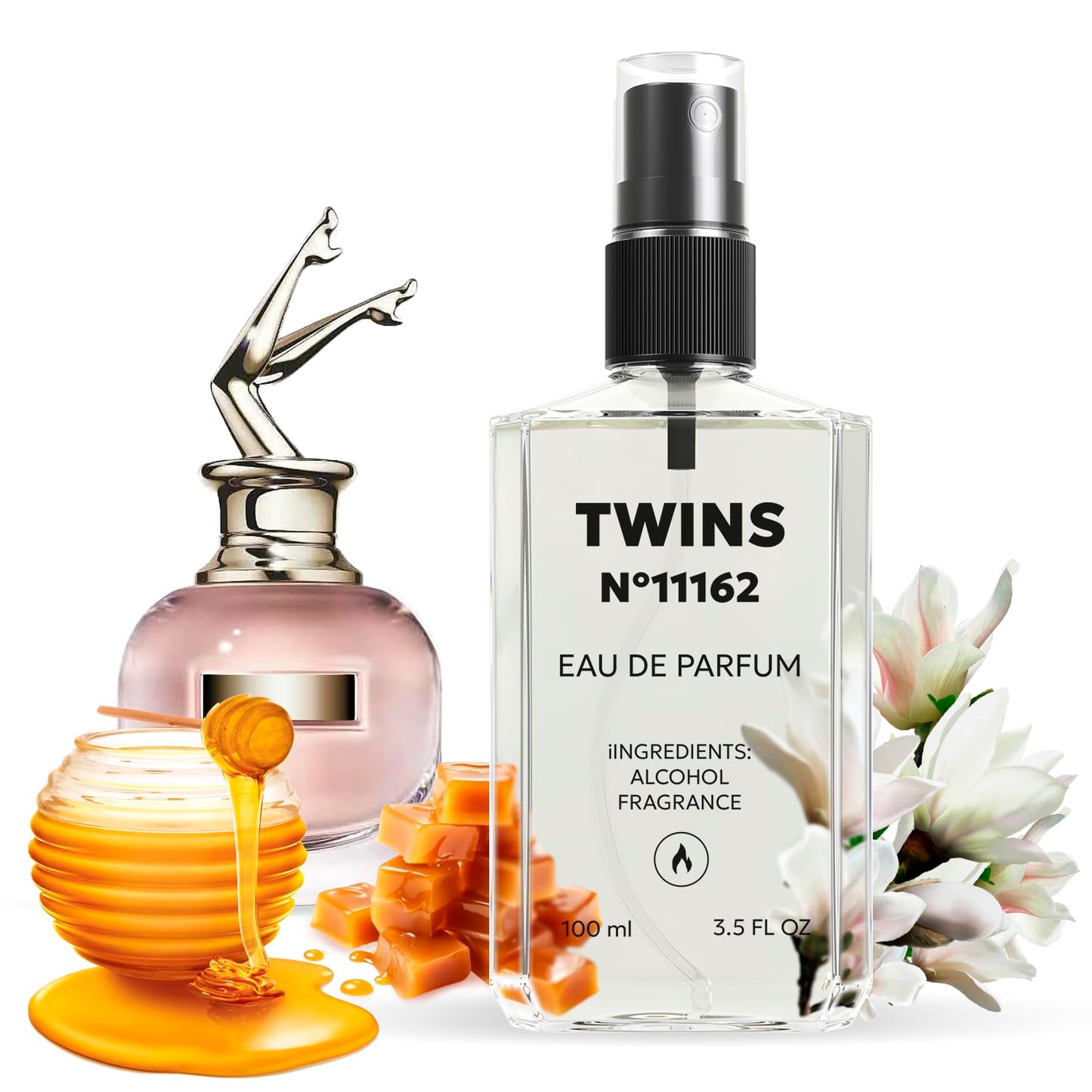 TWINS Impression of Scandal | Perfume for Women Eau de Parfum | No.11162 | 3.4 Fl Oz / 100 ml