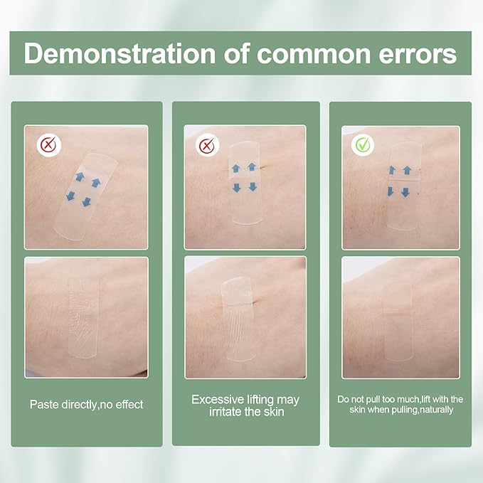 132pcs Face Lifting Tape, Invisible Face Lift Sticky Tapes, Hypoallergenic Clear Sticker for Instant Facial Lifting, Waterproof Eye Neck Wrinkle Makeup Tapes for Sagging Skin, Double Chins