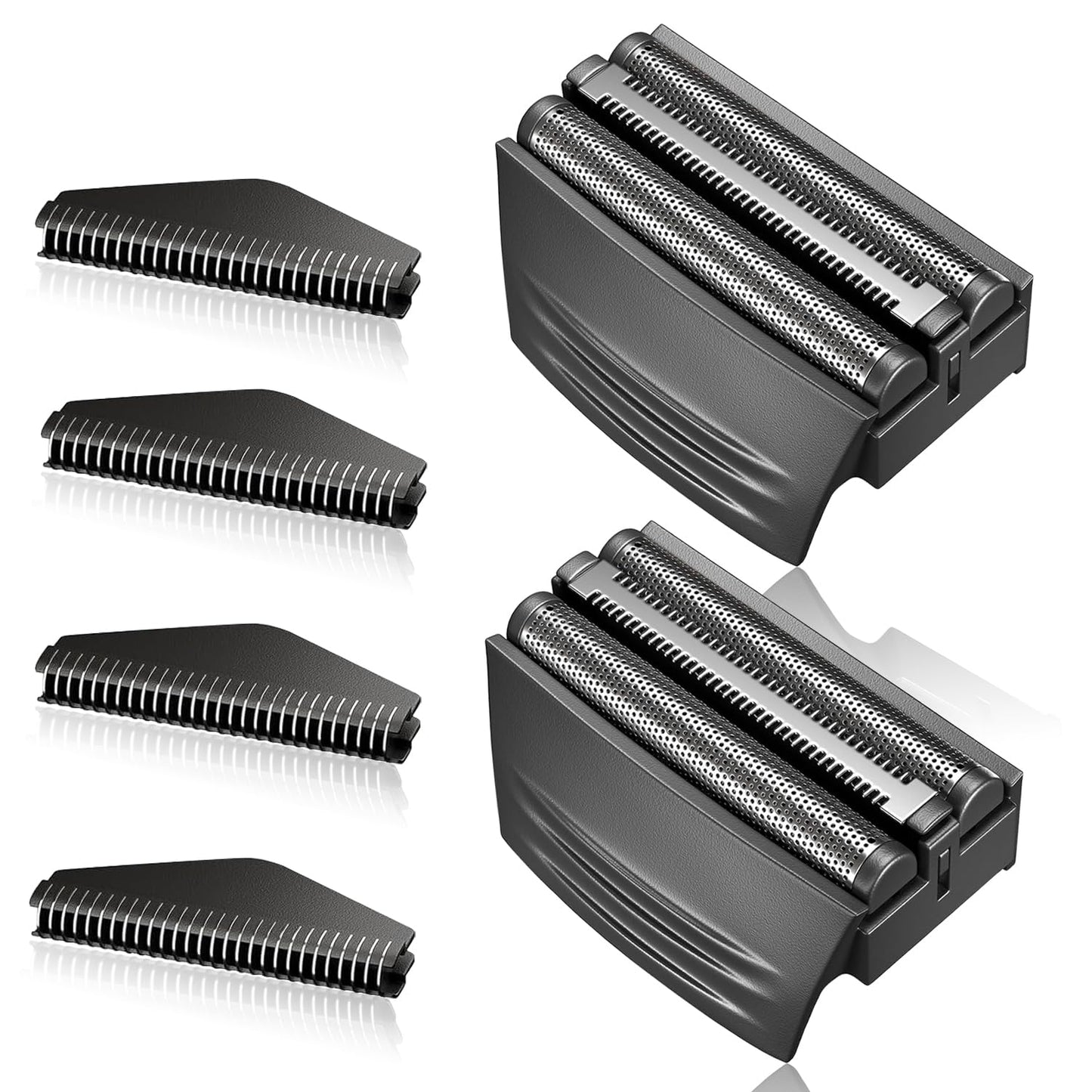 Shaver Replacement Foil Head Compatible with Remington TITANIUM-X Flex & Pivot Foil and Cutter Head for Shaver F4900,F5800,F7800 (Black/2Pack)