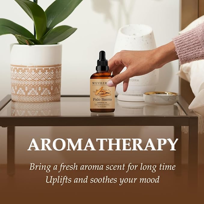 Palo Santo Essential Oils 120ML, Pure PaloSanto Essential Oil for Aromatherapy Diffuser - 4 Fl Oz