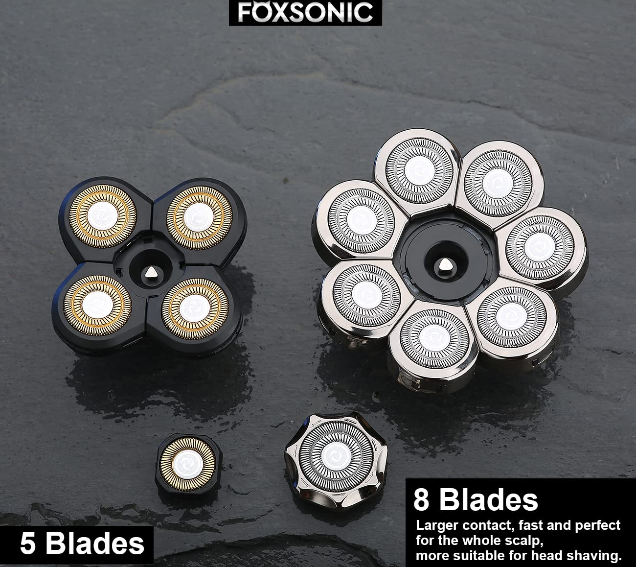 8 Blades Head Shaver Replacement Heads for Many Main Brands Electric Shaver Razor Bald Men