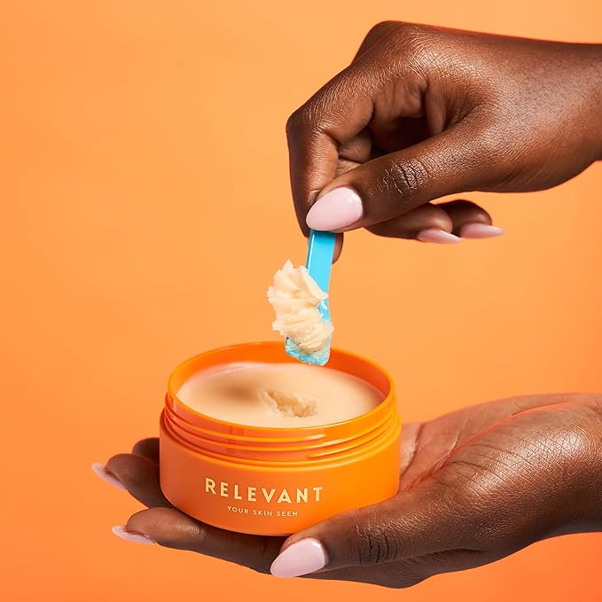 RELEVANT Melt-It-Off Cleansing Balm Makeup Remover Balm - Instantly Dissolve Waterproof Makeup Remover Balm - Hydrating, Anti-Aging, Plant-based Oil Cleanser for Face Balm with Chamomile Melting Balm