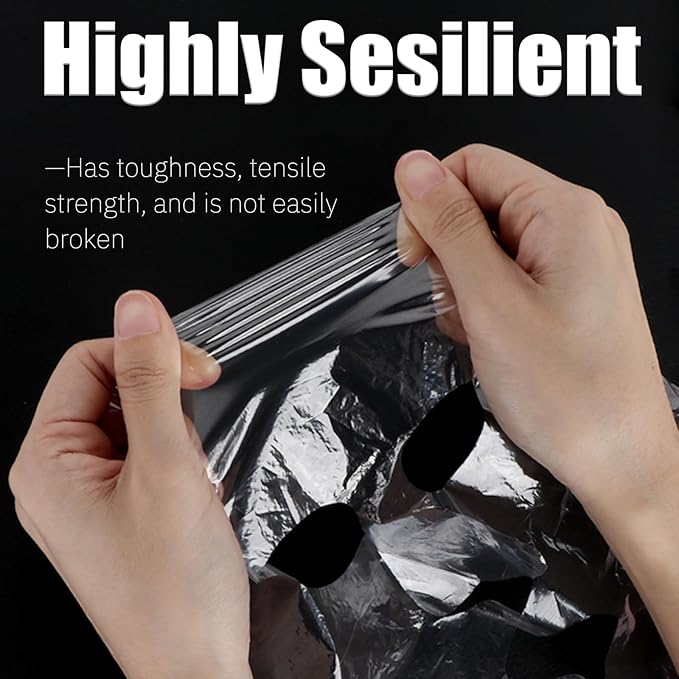 100Pcs Facial Plastic Mask Oil Facial Mask Paper Disposable Facial Sheet Mask Facial Skincare DIY Wet Compress Moisture Special Ultra-Thin Film for Spa Beauty Salon Elitzia