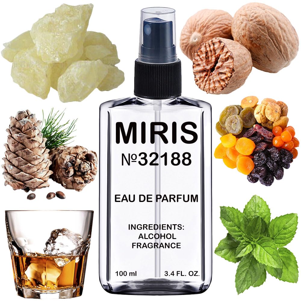 MIRIS No. 32188, Inspired by St To He White Cristal, Long-Lasting Eau de Parfum for Men, Spray 3.4 Fl Oz / 100 ml