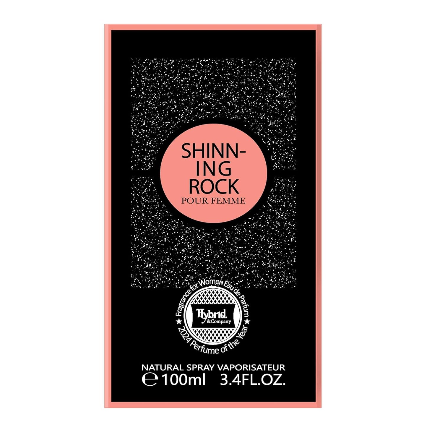 Hybrid & Company Women Shinning Rock Pour Femme Eau De Parfum Vaporisateur Natural Spray 3.4 Fl Oz