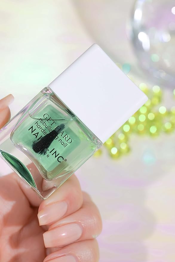 Nails.INC Get Hard Base Coat, Hardening Base Coat Infused with Retinol, Protects and Smooths Nails, Chip Resistant, Cruelty Free, Vegan