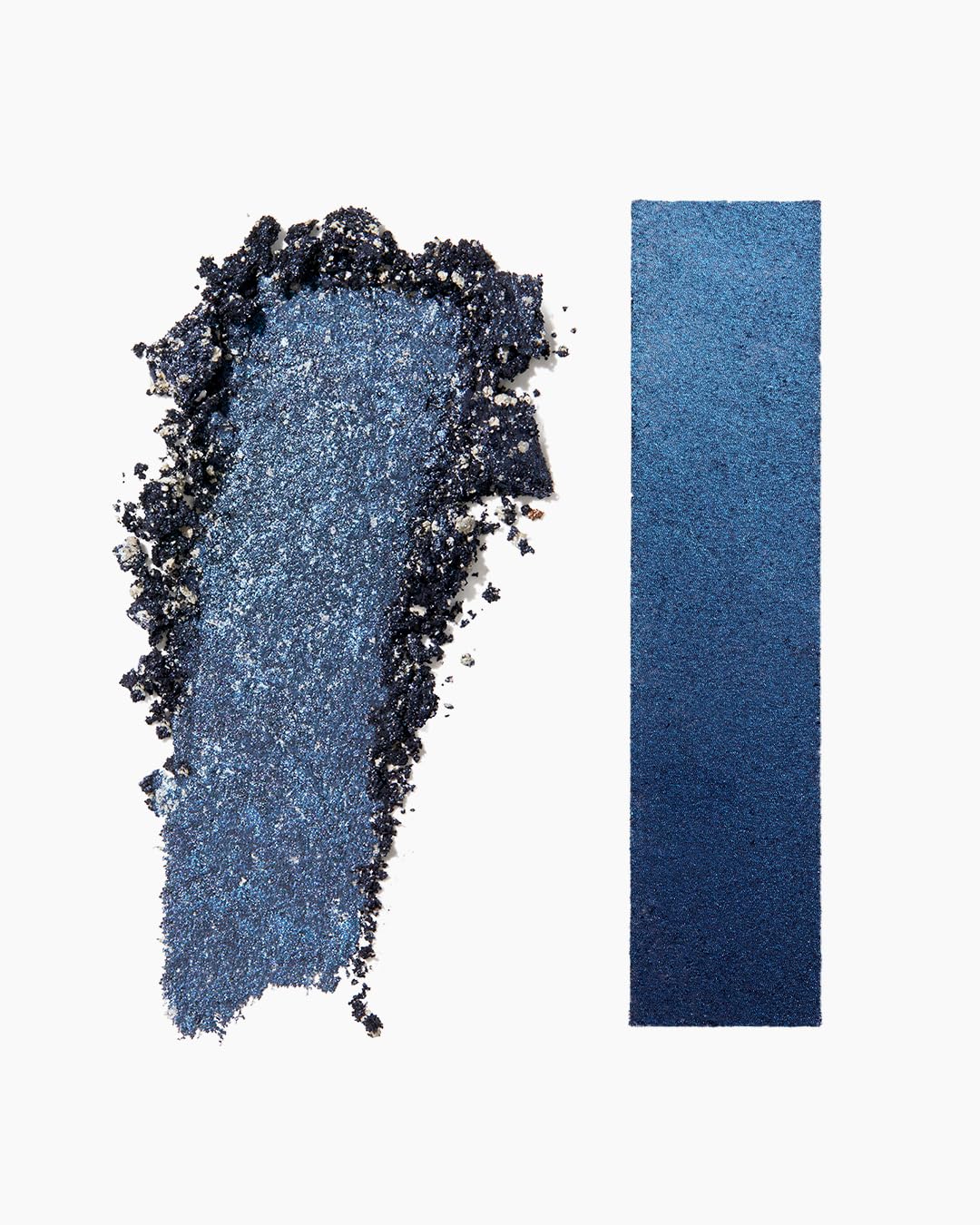 MAKE Beauty Multi-Chromatic Eye Shadow. Metal Reflecting Luminous Foil Finish Creamy, Buildable, Dimensional Long-wear, Crease-proof Powder Eyeshadow, Multichrome Shade - Spark, Navy Blue