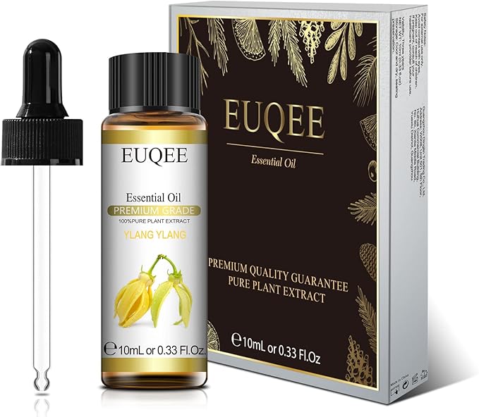 Ylang Ylang Essential Oil 10 ml Premium Ylang Ylang Oil Pure Essential Oil Great for Diffusers, Aromatherapy, DIY Soap - 0.33 Fl. oz