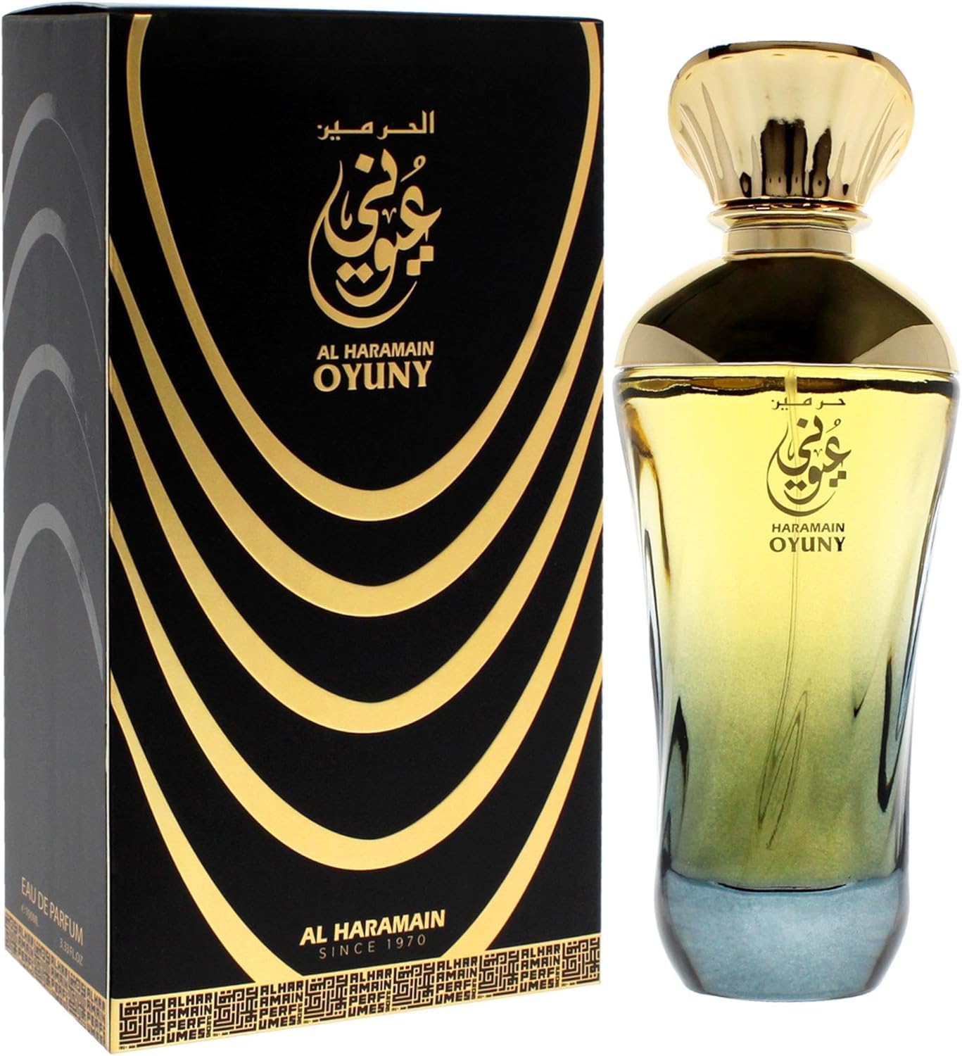 Al Haramain Oyuny - Arabian Perfume for Women - Long Lasting Floral Fruity Fragrance with Notes of Bergamot, Pineapple, Apple, Patchouli, Rose, Tobacco - Arabic Eau de Parfum - 3.33 oz EDP Spray