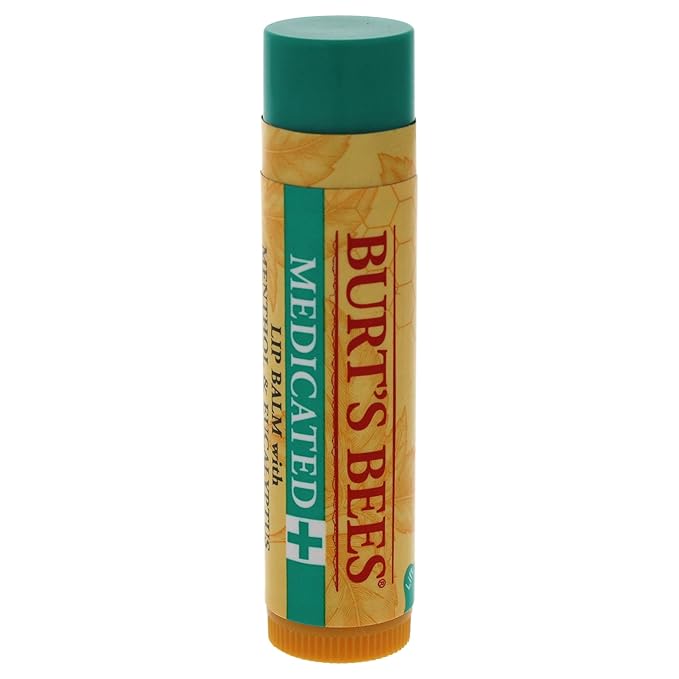 Medicated Moisturizing Lip Balm by Burts Bees for Unisex - 0.15 oz Lip Balm