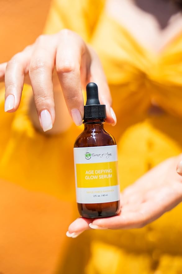 Essence of Argan Glow Face Serum Vitamin C with Alpha Arbutin Matrixyl & Oat Protein for a Firmer Radiant Skin Face Brightening (2 fl oz/60 ml)