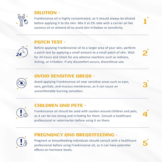 HIQILI 100ML Frankincense Essential Oil, for Massage, 100% Pure and Natural 3.38 Fl Oz