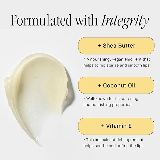 Brandefy Lip Hydrating Mask - Shea Butter and Coconut Oil, Glycerin, Vitamin E - Hydrating, Overnight Lip Mask for Dry Lips, Made in the USA (0.45 Oz)