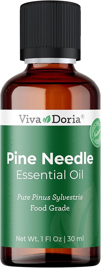 Viva Doria Pine Needle Essential Oil, 100% Pure, Natural, Pine Essential Oil, Undiluted, for Aromatherapy | Food Grade, 30 mL (1 Fluid Ounce)