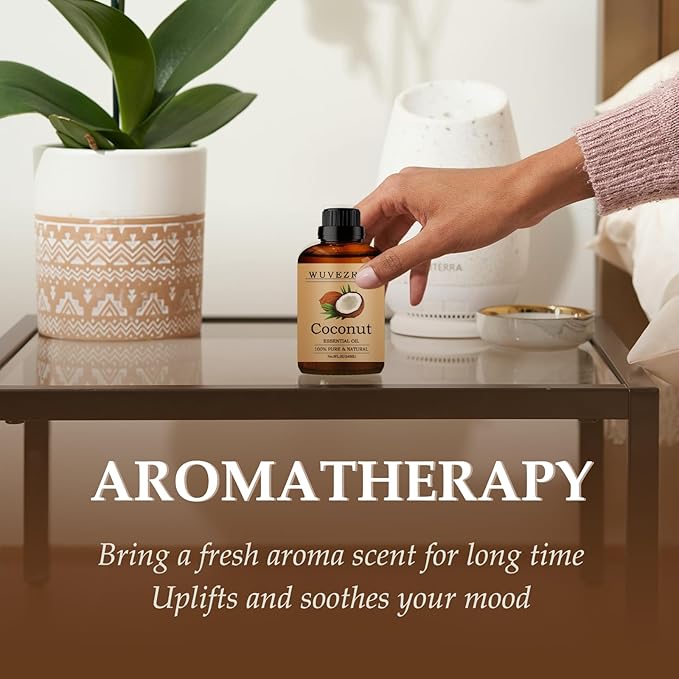 Coconut Essential Oils 240ML, Pure Coconut Essential Oil for Aromatherapy Diffuser - 8 Fl Oz