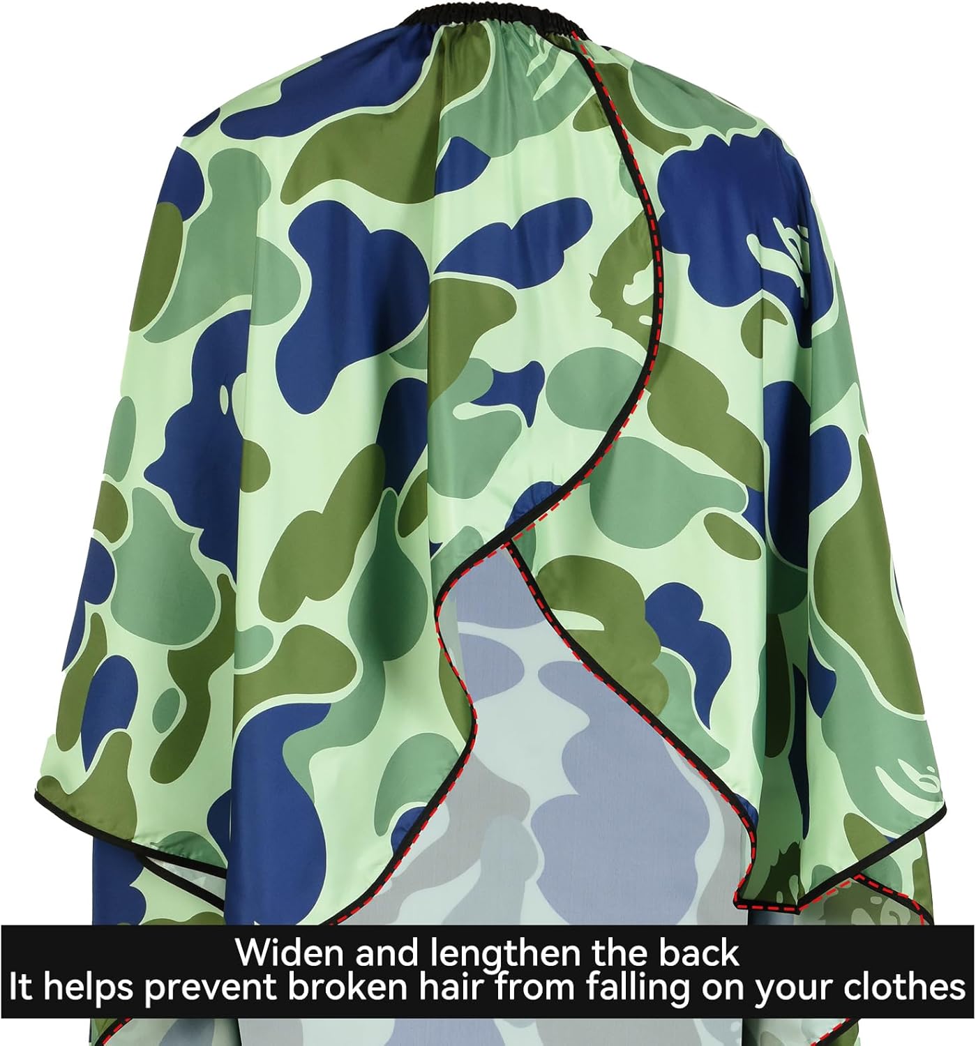 Professional Hair Cutting Cape Waterproof Barber Cape for Men Polyester Hair Styling Cape with Elastic Neckline