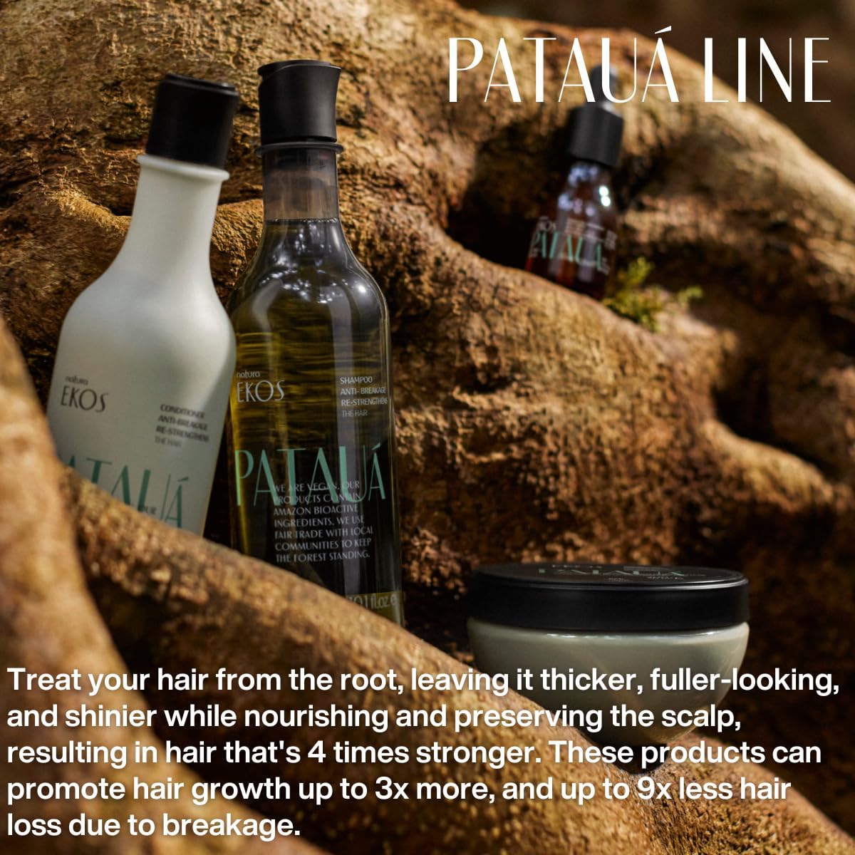 Natura Ekos Patauá Strengthening Anti-Breakage Hair Mask - For Weakened, Brittle, Damaged and Dry Hair - Vegan, Not Tested On Animals