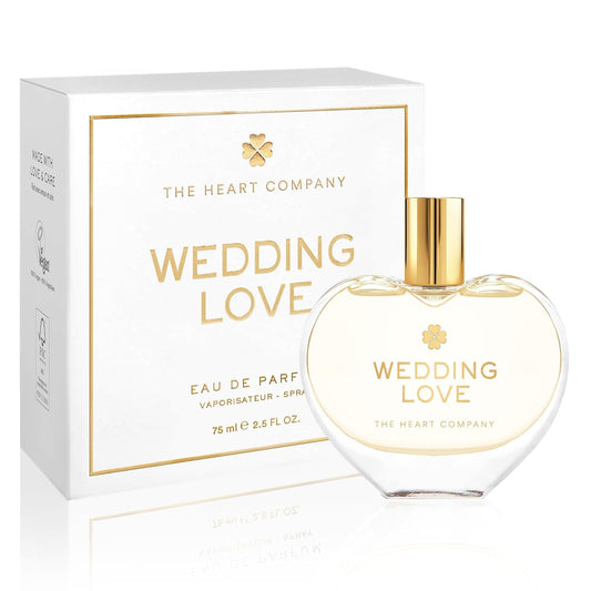 THE HEART COMPANY WEDDING LOVE Perfume for women | Fruity Sweet Women's Fragrance | Bridal Shower Gift | Wedding Gift for Bride | Vegan & Cruelty-Free EDP 75ml - 2.5 fl oz.