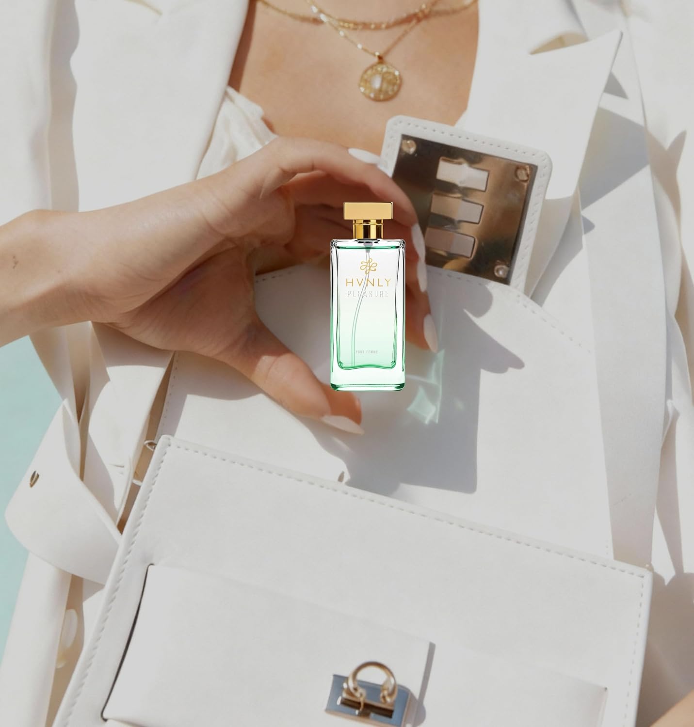 HVNLY Pleasure EDP | Perfume For Women | An Ideal Gift | Long Lasting Premium Fruity Floral Fragrance | Cherry, Strawberry,Patchouli | Best For Night Out & Casual Wear | 1.0 fl.oz