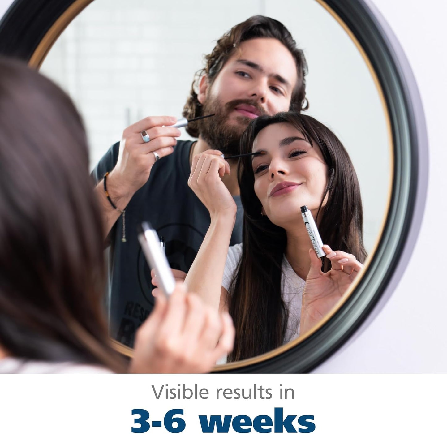 DABALASH Men Professional Facial Hair, Eyelash & Brow Growth Serum with Castor Oil – Promotes the Appearance of Naturally Longer, Fuller, Thicker & Stronger Hair – 0.18 oz