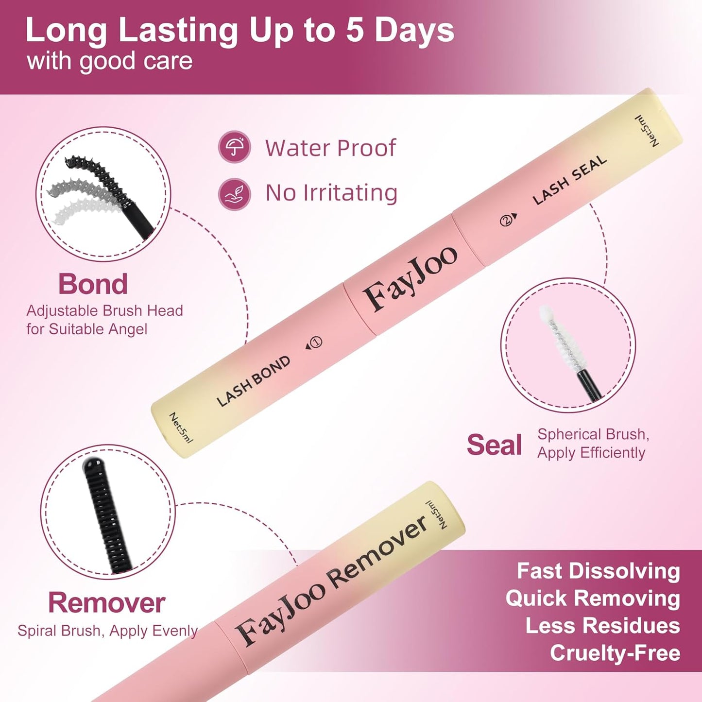 Dramatic Volume Lash Clusters Kit C Curl Thin Individual Lashes 8-18mm DIY Lash Extension Kit with Bond Seal Tweezers Waterproof, Reusable, Bold Glam for Events, FayJoo BOLDEE 11 Kit