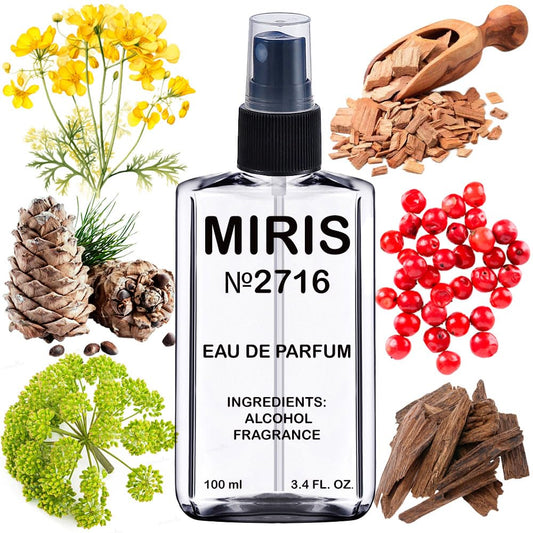 MIRIS No. 2716, Inspired by Royal Oud, Long-Lasting Unisex Eau de Parfum for Women & Men, Spray 3.4 Fl Oz / 100 ml