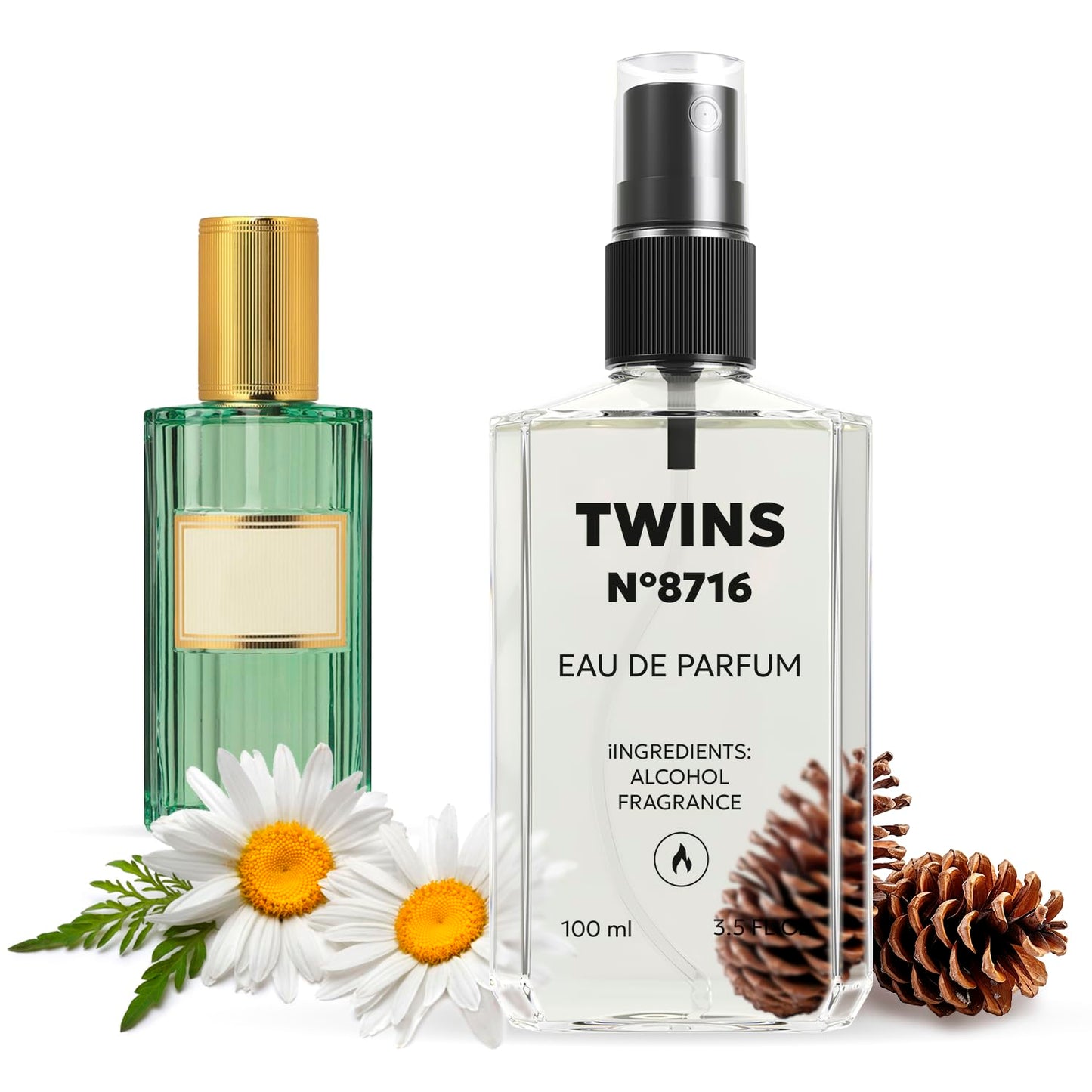 TWINS Impression of Memoire Dune Odeur | Unisex Perfume for Women and Men Eau de Parfum | No.8716 | 3.4 Fl Oz / 100 ml