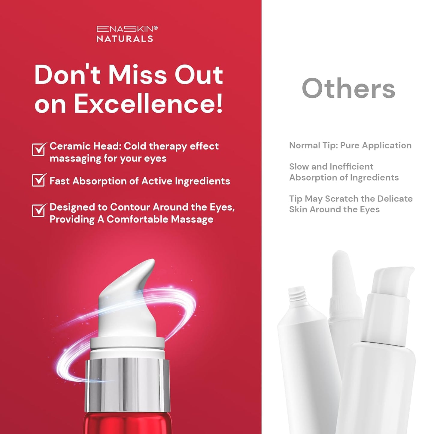 Retinol Anti Aging Eye Cream: Rapid Wrinkle Repair & Instant Under Eye Treatment - Reduce Dark Circles, Eye Bags, Puffiness for Women, Day & Night, 0.85 fl.oz