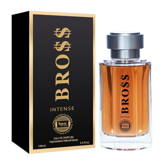 Hybrid & Company Bro$$ Intense For Men Pour Homme Eau De Toilette Natural Spray 3.4FL.OZ