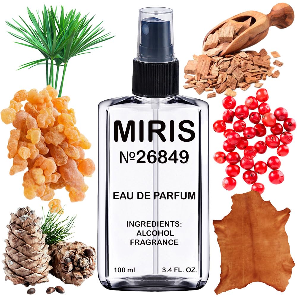 MIRIS No. 26849, Inspired by Gu Pour Homme 2003, Long-Lasting Eau de Parfum for Men, Spray 3.4 Fl Oz / 100 ml