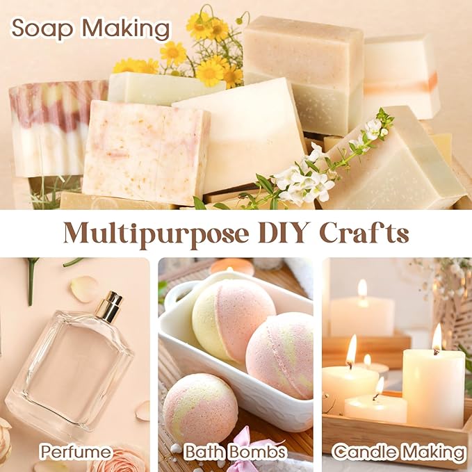 Essential Oils Set 40 Pcs- Essential Oils Perfect for Diffuser, Fragrance Oil Set for Massage, Soap, Candle Bath Bombs Making (5ml)