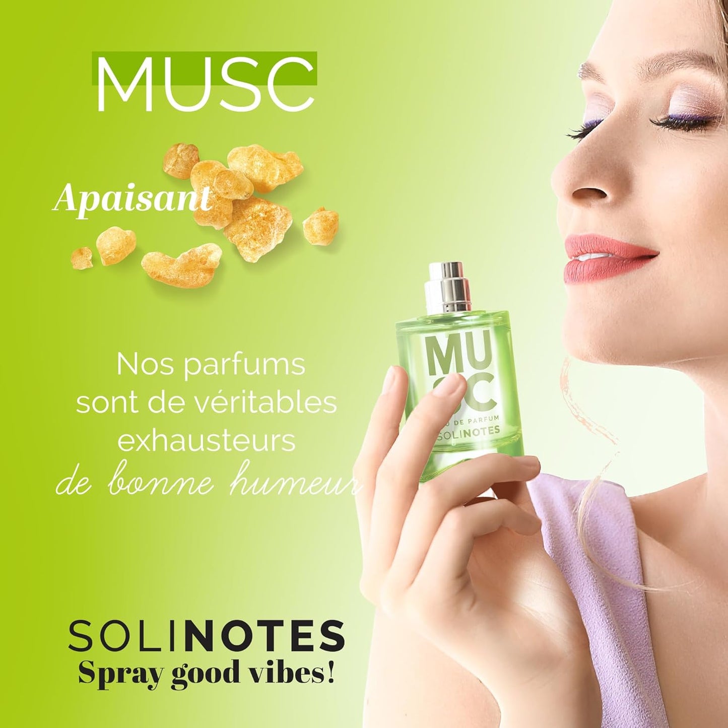 SOLINOTES Musk Perfume for Women - Eau De Parfum | Delicate Floral and Soothing Scent - Made in France - Vegan - 1.7 fl.oz