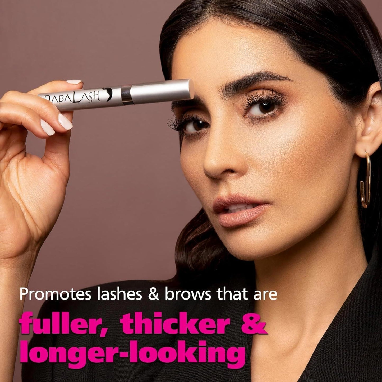 DABALASH Professional Eyelash & Eyebrow Growth Serum with Castor Oil – Promotes the Appearance of Naturally Longer, Fuller, Thicker & Stronger Lash + Brow Hair – Combo Love 2 Pack, 2 * 0.18 oz