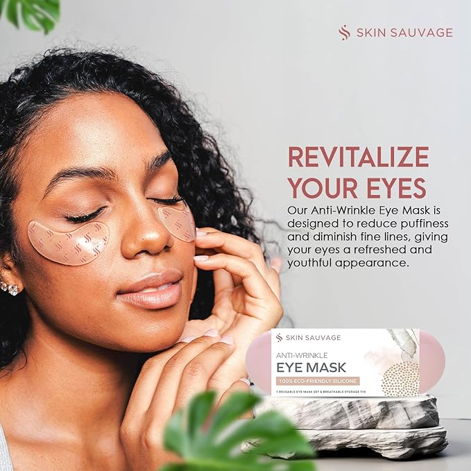 Anti-Wrinkle Eye Mask Set with Stylish Storage Tin to Revitalize and Rejuvenate