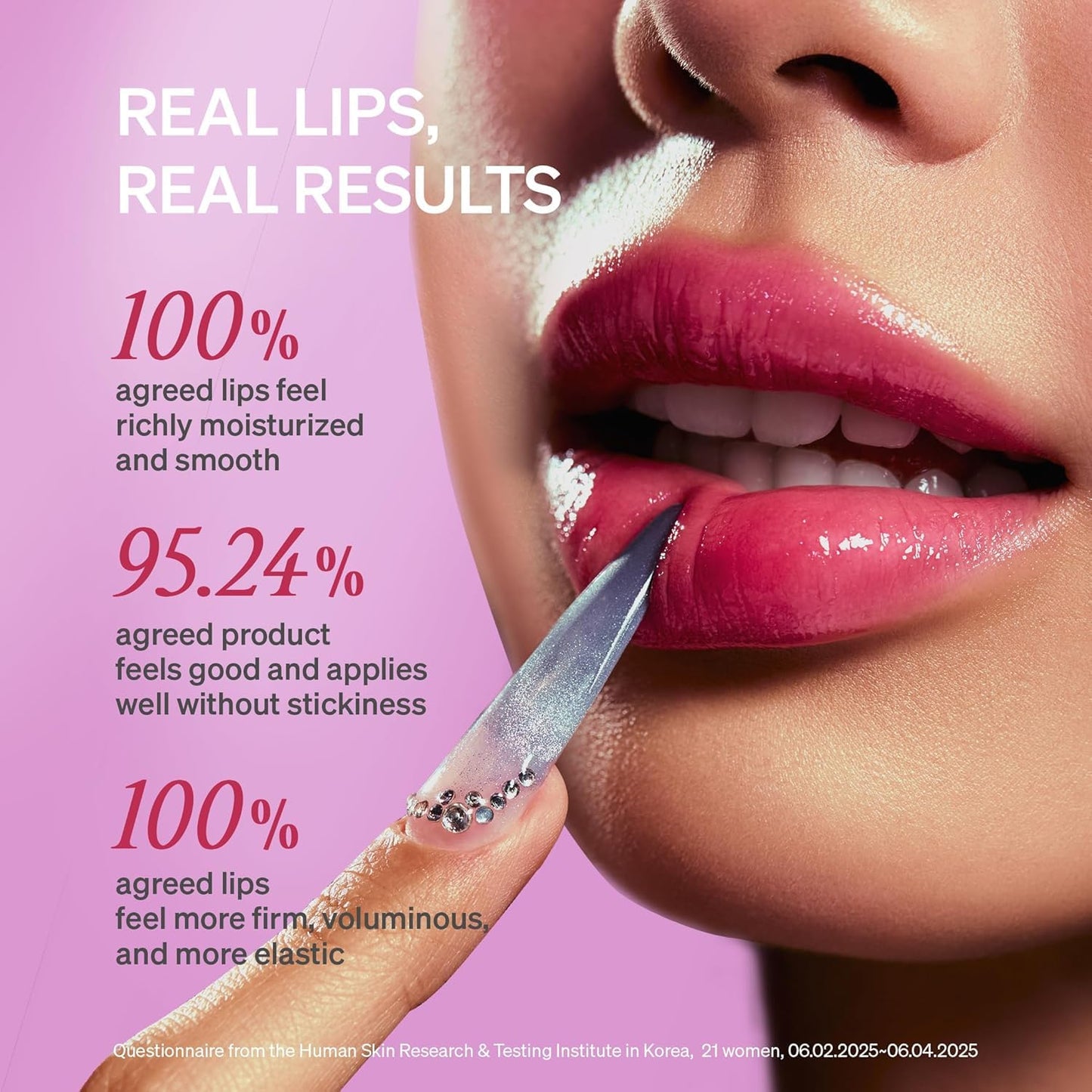 LipLock Jelly Serum, Korean Skincare for Dry Lips, Long-Lasting, Hydrating, Plumping, Glossy Mask with Rose PDRN, Carrot Collagen, Pillow Peptide, Moisturizing Tinted Lip Balm. (Grape Crush)