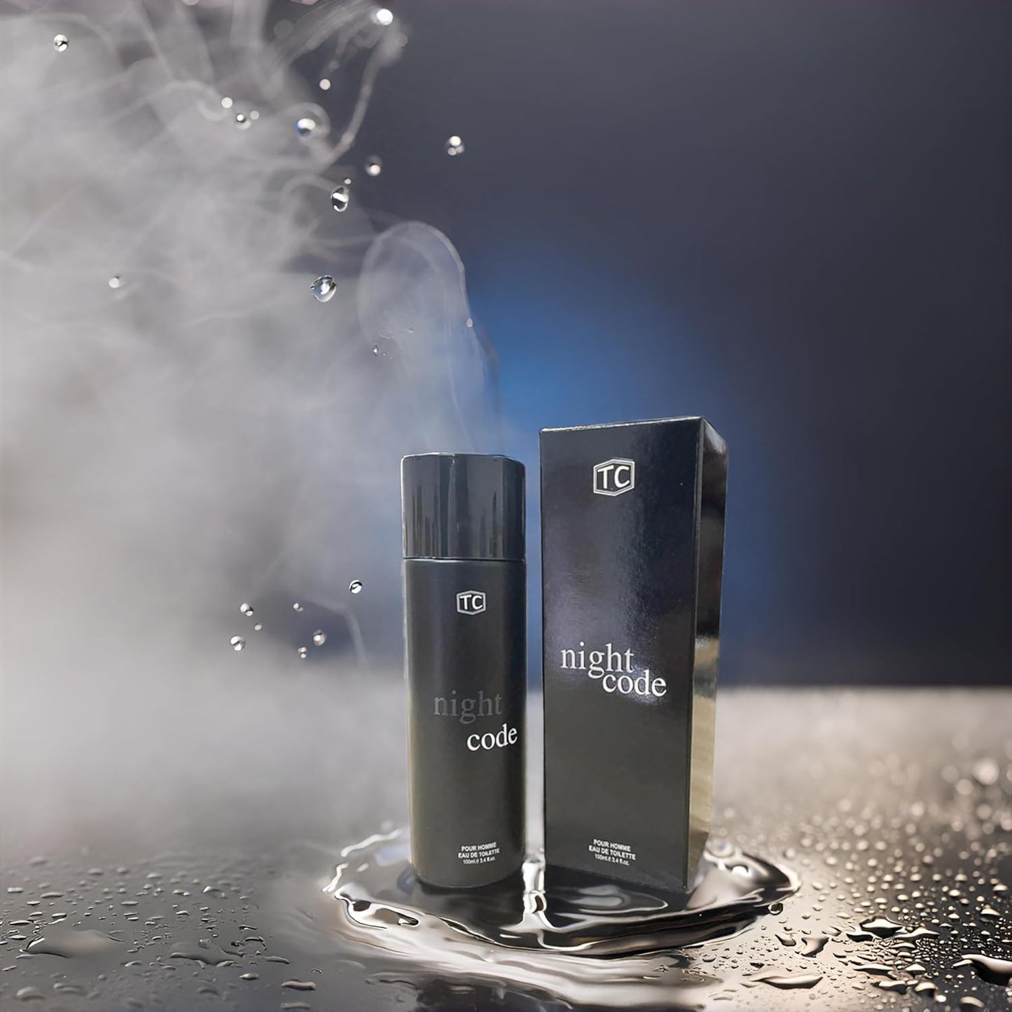 NIGHT CODE Cologne for Men Eau De Toilette 3.4oz/100ml, Natural Spray, Long Lasting (NIGHT CODE)