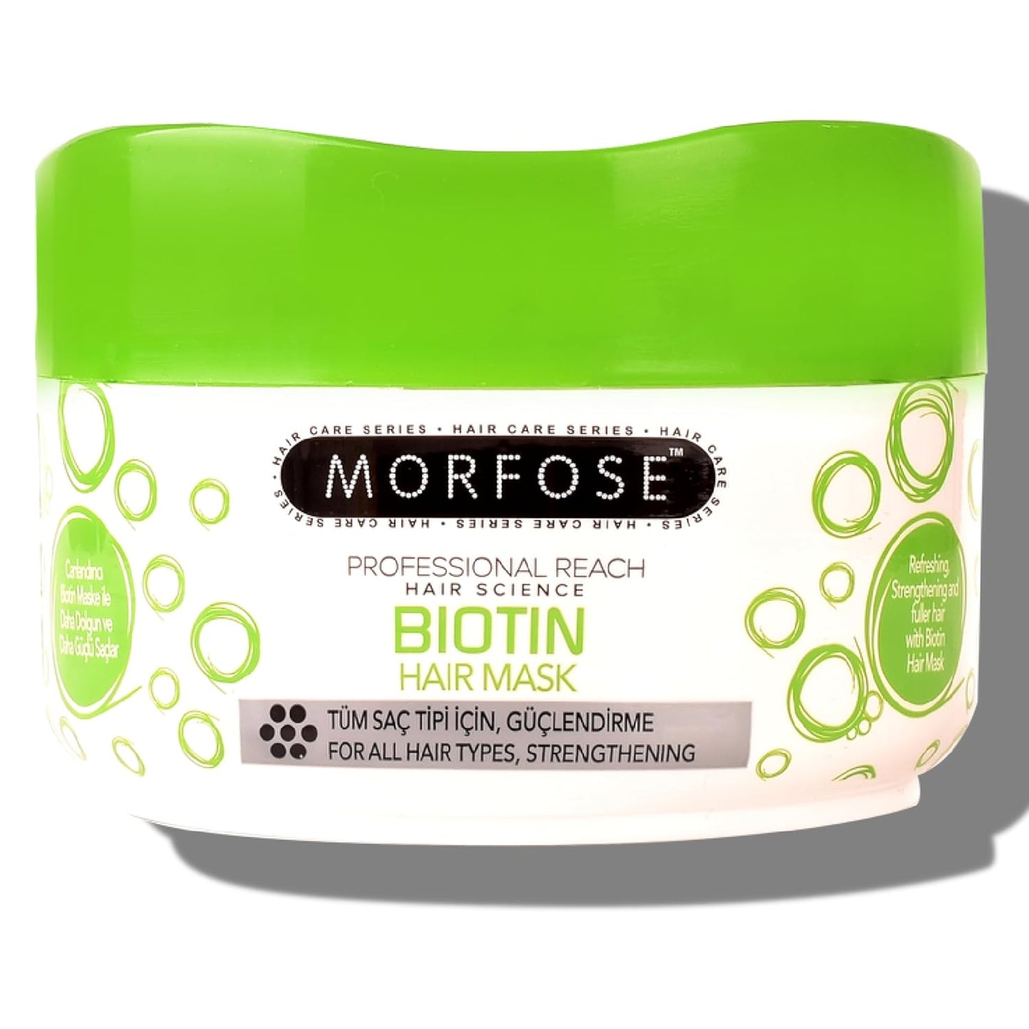 Morfose Professional Biotin Hair Mask for Dry, Damaged, or Brittle Strands, Repairs and Protects, Soft, Smooth and Healthy Hair, reduces Brakage and Split-Ends, (large, 16.9 Fl Oz)