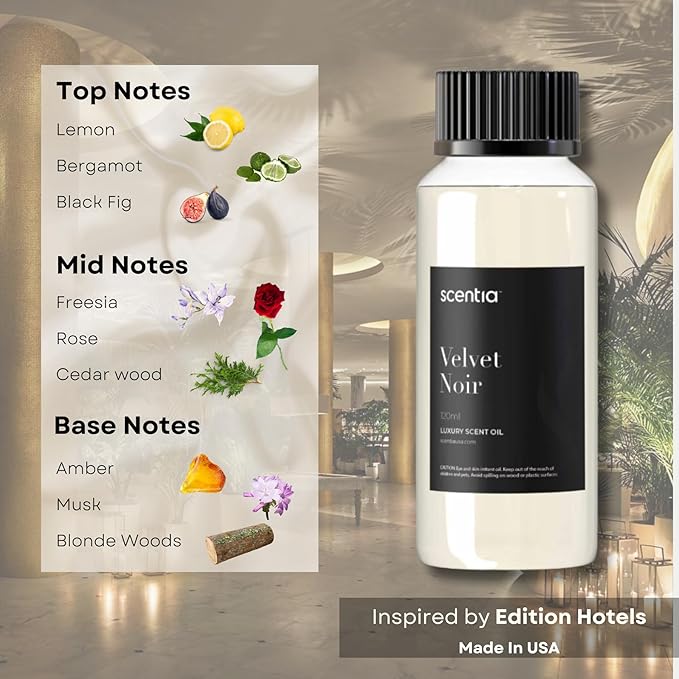 My Way Hotel Diffuser Oil | Aromatherapy Fragrances Inspired by 5-Star Hotels | Luxurious Scents Gift Set-5x20ml Bottles Set-The 1 Hotel Miami Beach, W Hotel, The Ritz Carlton, The Westin, Edition