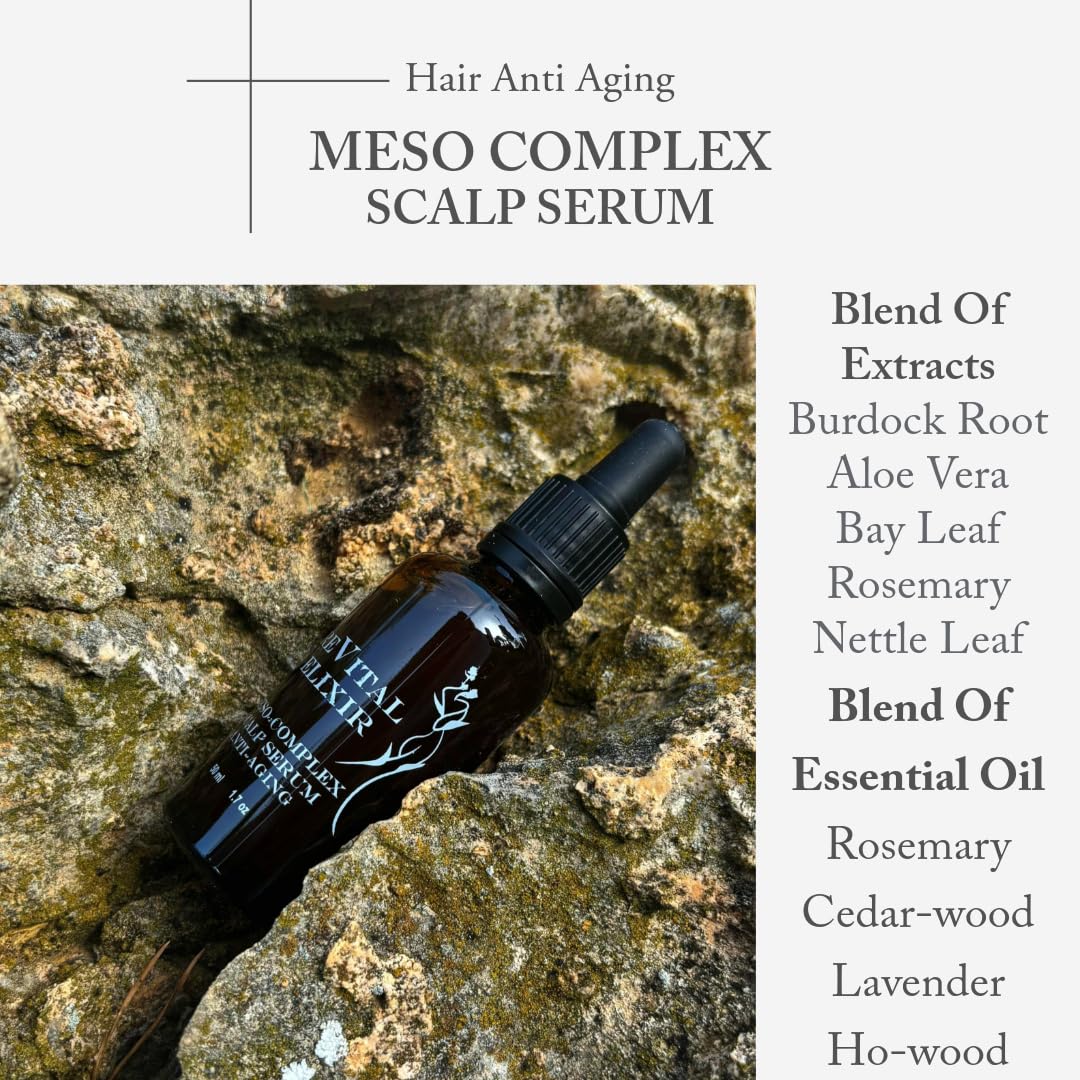 Meso-Complex Scalp and Hair Anti-Aging Serum – Revitalizing Scalp Treatment for Thinning Hair, Supports Fuller, Healthier-Looking Hair, 50 ml
