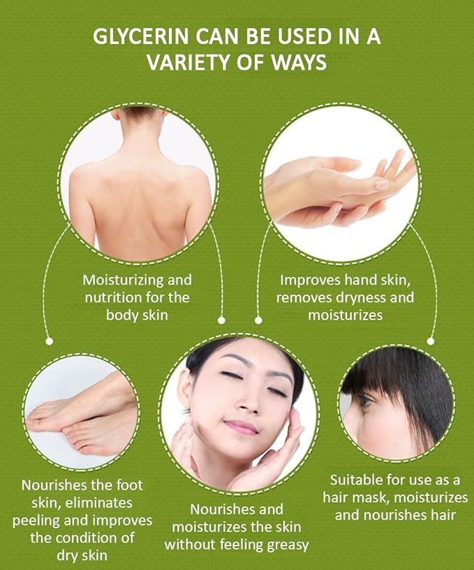 BIOAQUA Glycerin Natural Plant Fresh Extracts Herbal Nourishing Moisturizing Soft Skin Care Beautiful Healthy Glow 140 ml