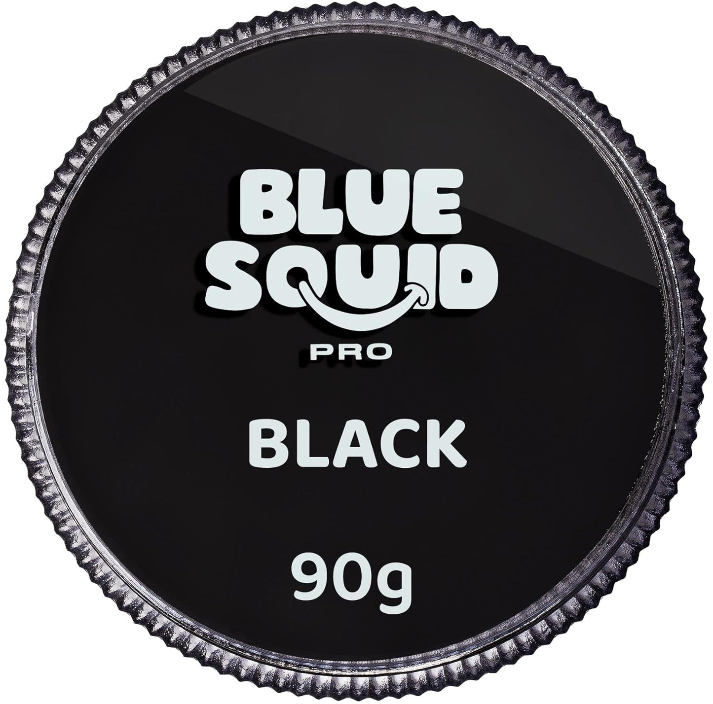 Blue Squid PRO Face Paint - Professional Water Based Single Cake Facepaint & Body Paints - SFX Makeup, Kids Adults Face Painting for Costume, Halloween, Cosplay - Classic Black 90g / 3oz